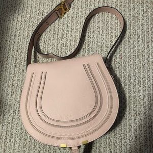 CHLOE Marcie Saddle Crossbody Bag  Blush Nude